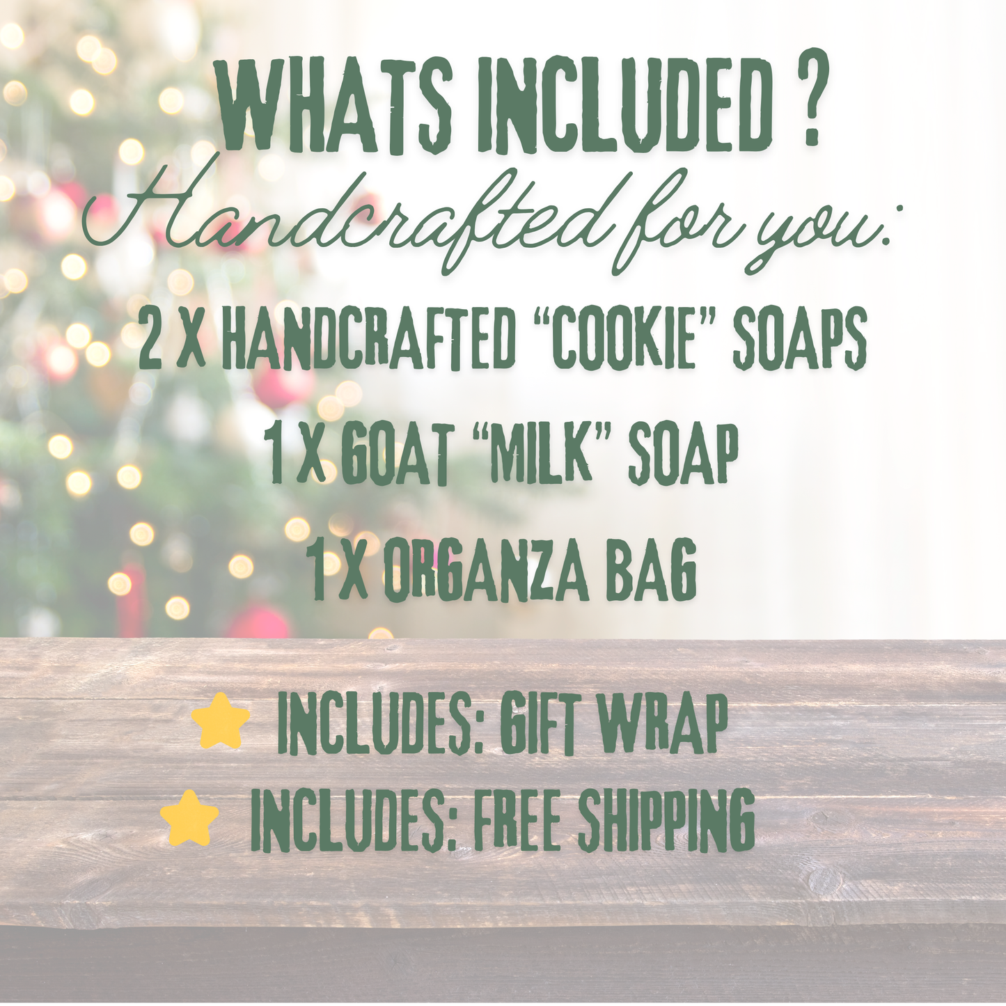 Santa’s Milk & Cookies Soap Gift Box – Handmade Holiday Set, Free Shipping