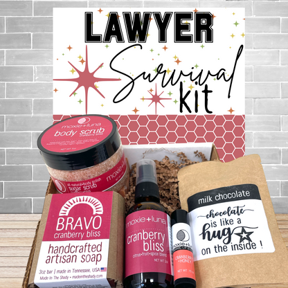 Lawyer Survival Kit – New Lawyer Gift, Law School Graduate Care Package, All Natural Attorney Essentials