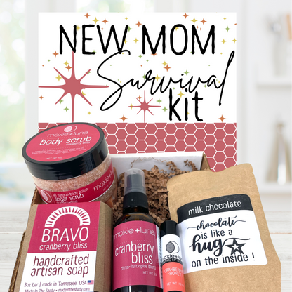 New Mom Survival Kit - Gift Wrapped (5PC)