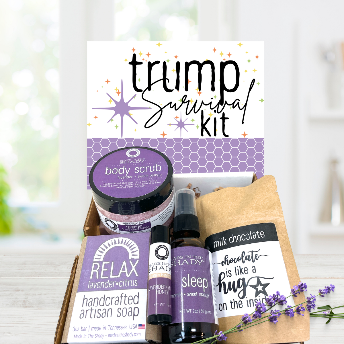 Trump Survival Kit | Political Humor Gift Box | Election & USA