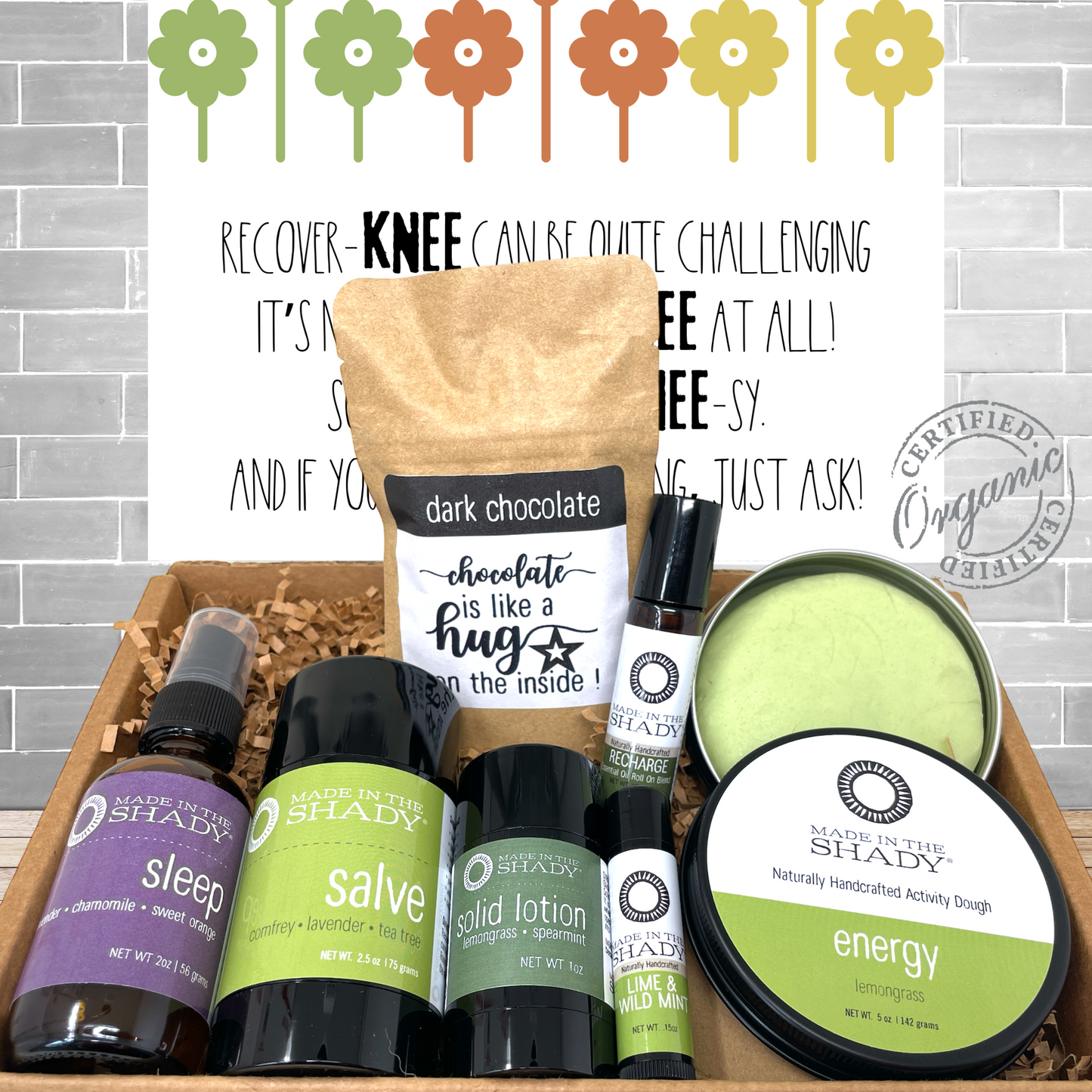 Knee Replacement Surgery Unisex Get Well Post Surgery Gift •Wrapped (7PC)