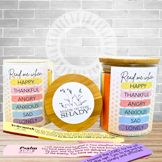 Scripture Jar: Color Coded Bible Verses for Feelings and Emotions