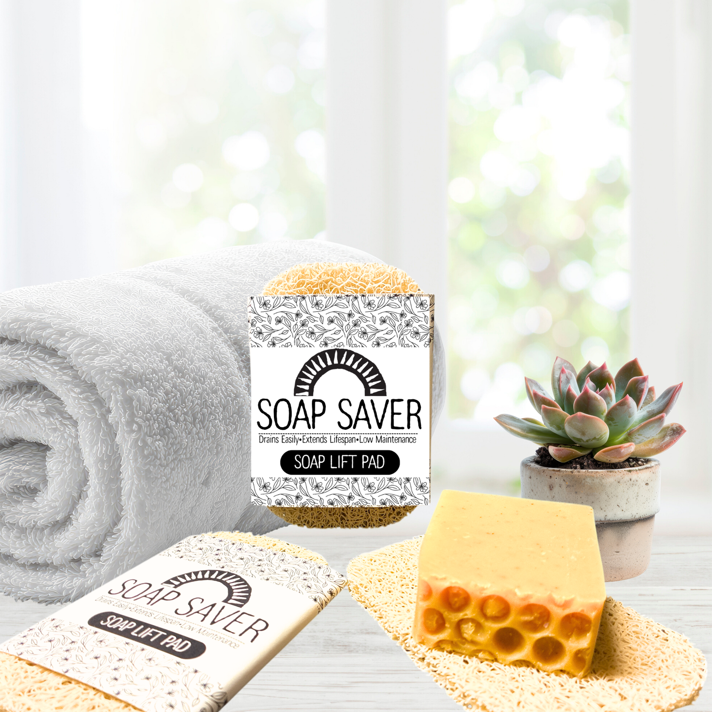 Soap Saver Lift Pad • Drains Easily • Extends Lifespan • Low Maintenance