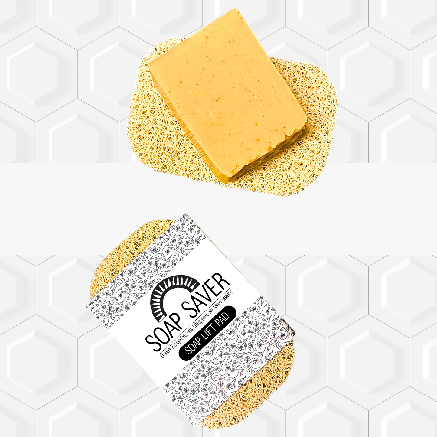 Soap Saver Lift Pad • Drains Easily • Extends Lifespan • Low Maintenance