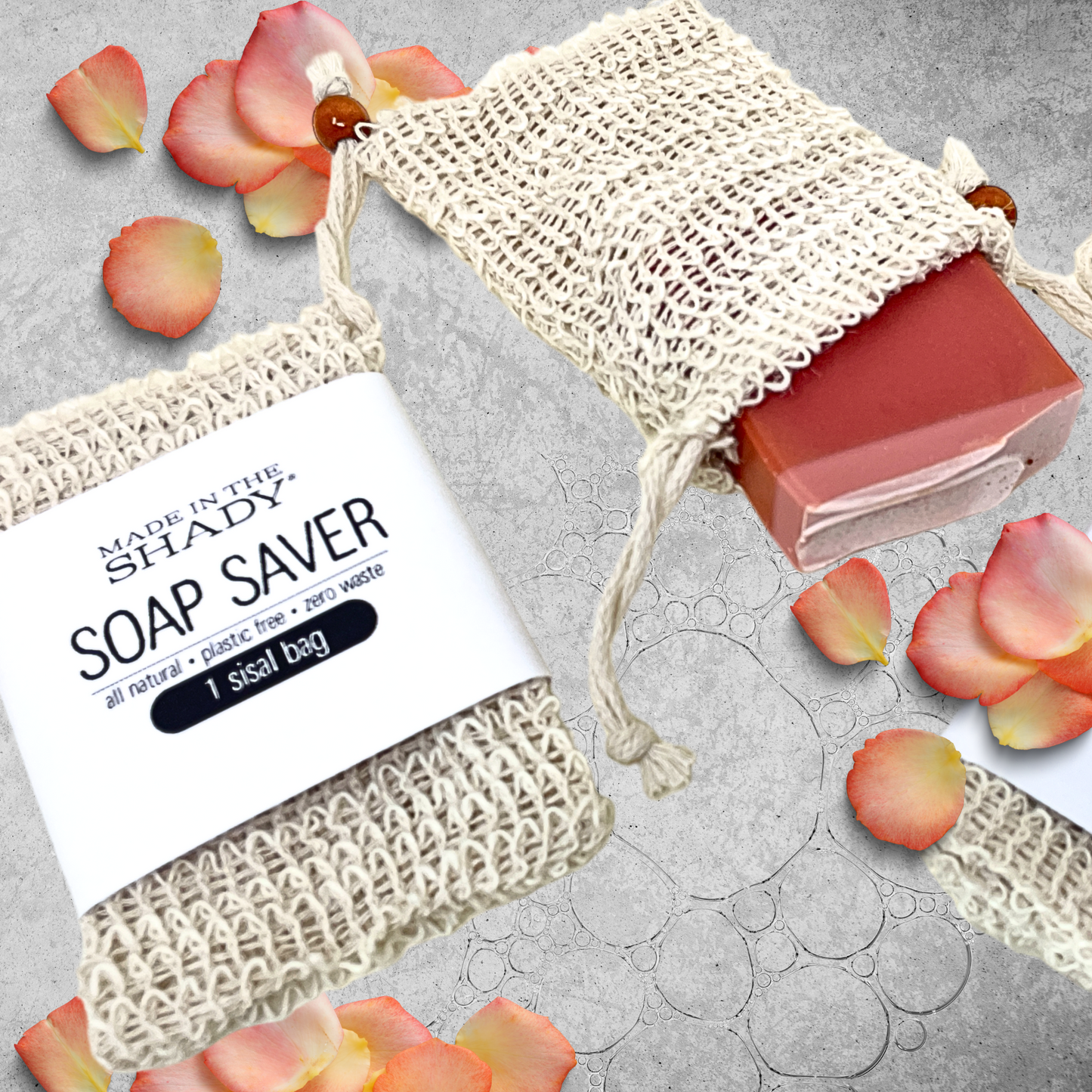 All Natural Soap Saver • Sisal Bag • Soap Sock