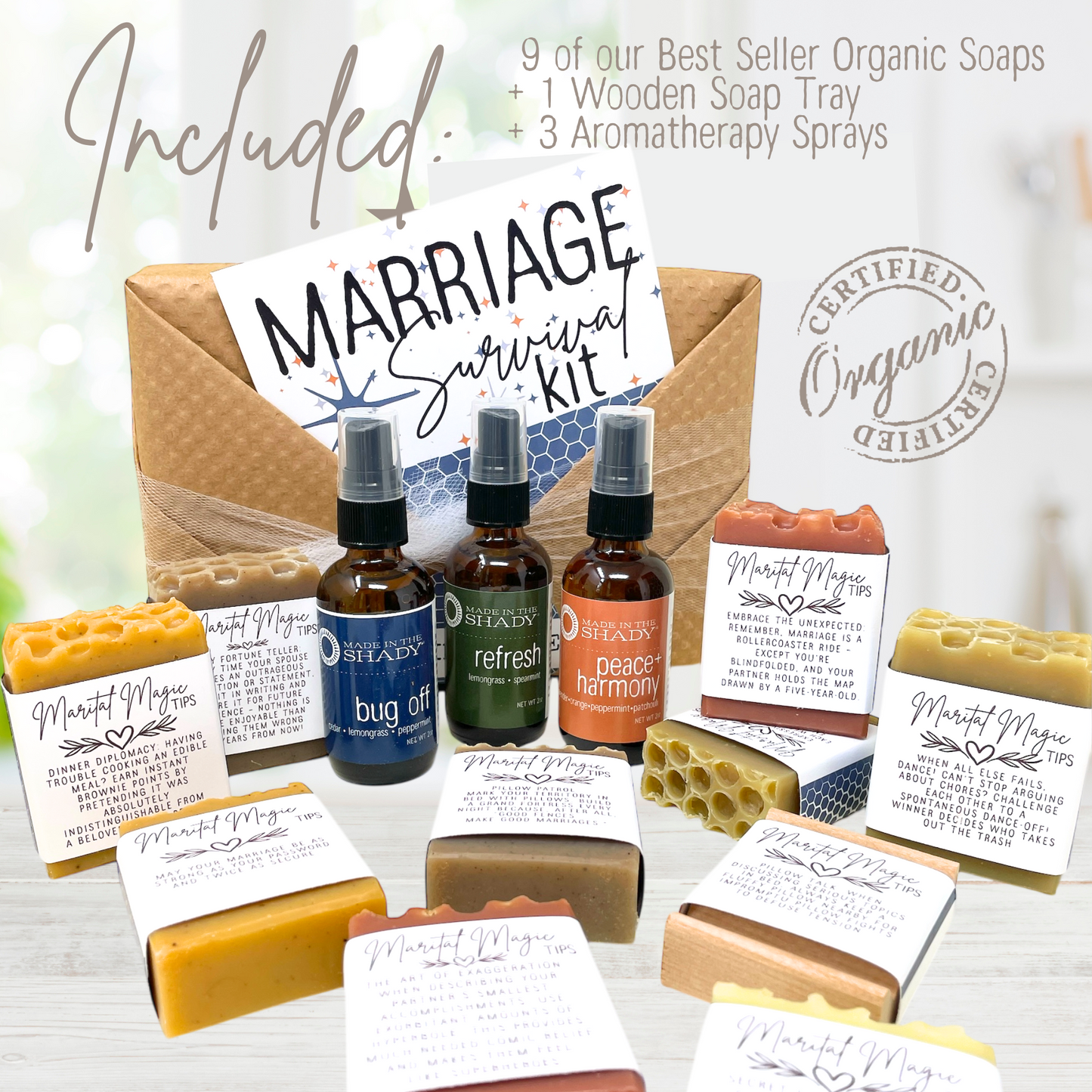 Marriage Survival Kit • Funny Newlywed Gift •  Bridal Shower Favor • WRAPPED