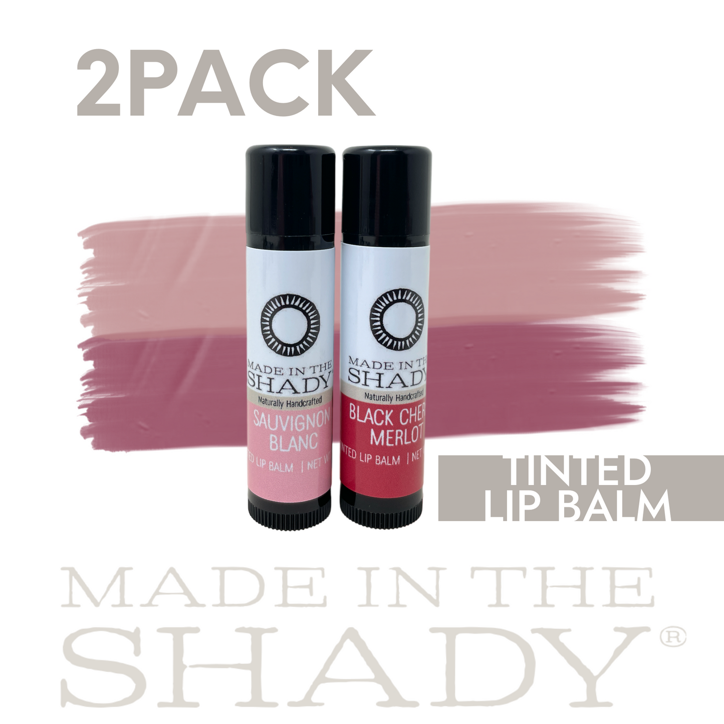 Tinted Organic Lip Balm: Wine Lip Duo 2pack