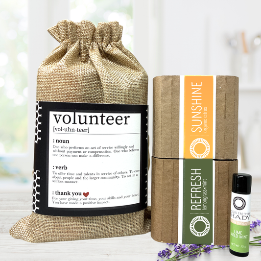 Volunteer Appreciation Gift Set • Organic Soap & Lip Balm Thank You Gift Box • Eco-Friendly Self Care